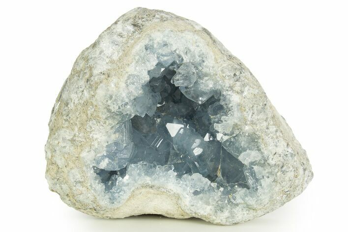Sparkly, SKy-Blue Celestine (Celestite) Geode - Madagascar #344669
